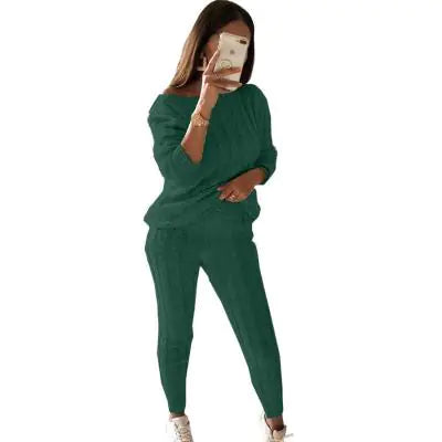 One-Shoulder Sweater Set for Women