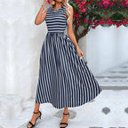 Delikate Ray Dress with sleeveless charm and soft rhythm