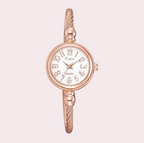 Grace Golden Bracelet Watch with Fine Chain