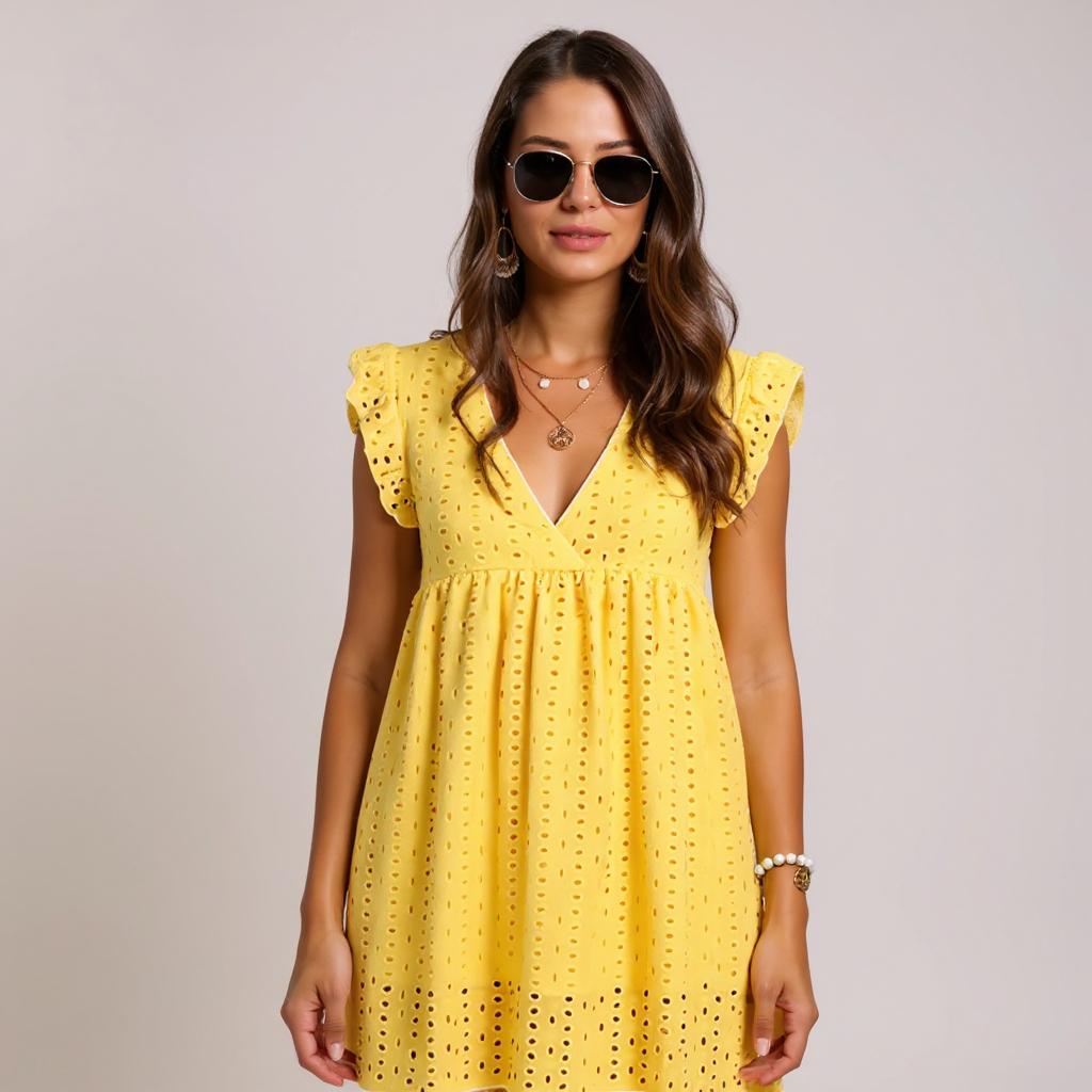 Auréa Light Dress of lace softness and flirty silhouette
