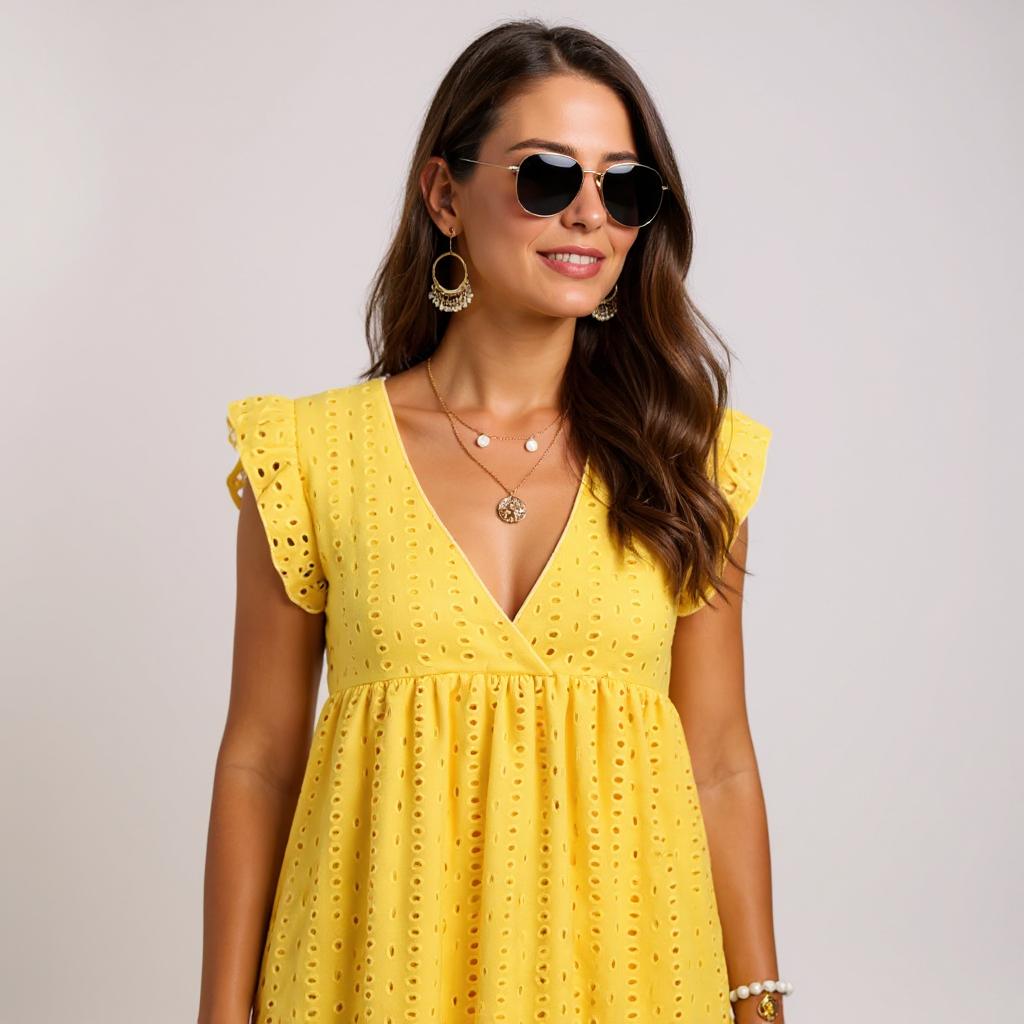 Auréa Light Dress of lace softness and flirty silhouette