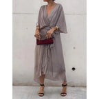 Whisper Fold Dress of breezy shape and summer rhythm