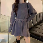 Chic Knitted Sweater Dress 2023